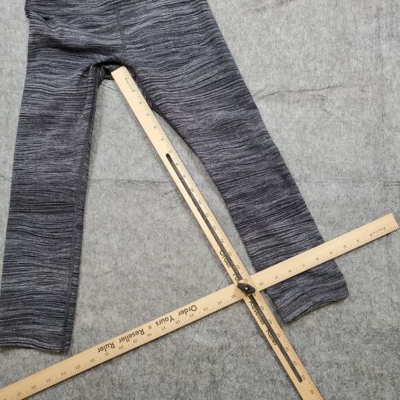 Lululemon Leggings Womens 4 Wunder Under Crop Hi Rise Luon 21" Bit Point Ice - Picture 4 of 8